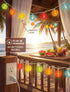 8.5FT 10 Multicolor Lantern String Lights Outdoor, Plug-in Patio String Lights with Mini Hanging Lanterns, Waterproof