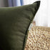 Jeanerlor Solid Cotton Linen Decorative Toss Throw Pillow Sham Cushion Case, 18"x18" (45 x 45cm), Olive Green