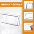 Roller Shades Pull for Blinds, Shade Grips Plastic Hem Grip Hardware for Home, 8 Pieces (Clear)