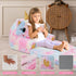 2 1 decalsweet Kids Couch Comfy Foldable Kids Sofa to Lounger in Toddler Chair Plush Baby Sleeper Chair for Playing