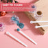 Prasacco 32 Pieces 1/32 Teaspoon 0.15 mL Mini Measuring Spoons for Jars, Tiny Plastic Scoops for Spices