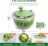5 4.25Qt SUSTEAS Salad Spinner Large, Vegetables Wash Bowl, Fruits & Herb Lettuce Dryer with Blade Slicer Egg Yolk