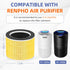 RENPHO Air Purifier RP-AP088-F1 Filter Replacement, 5 in 1 H13 True HEPA Activated Carbon Filter, 2 Pack