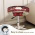gearider Set 2 Christmas Stool Cushion Covers Round of Santa Claus Soft Stool Slipcover Bar Chair Covers Vanity Stool