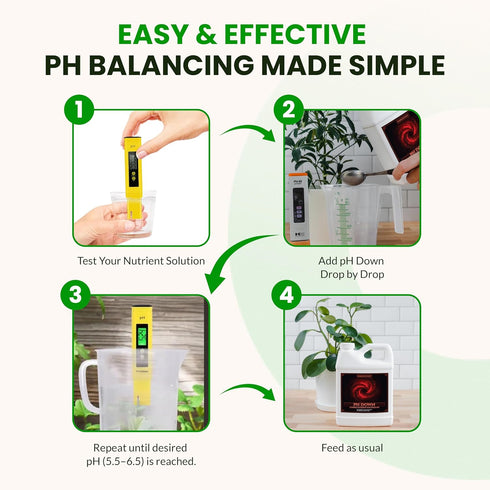 8 Humboldts Secret pH Down for Plants | Liquid pH Adjuster and Balancer for Soil Coco Hydroponics | Concentrated