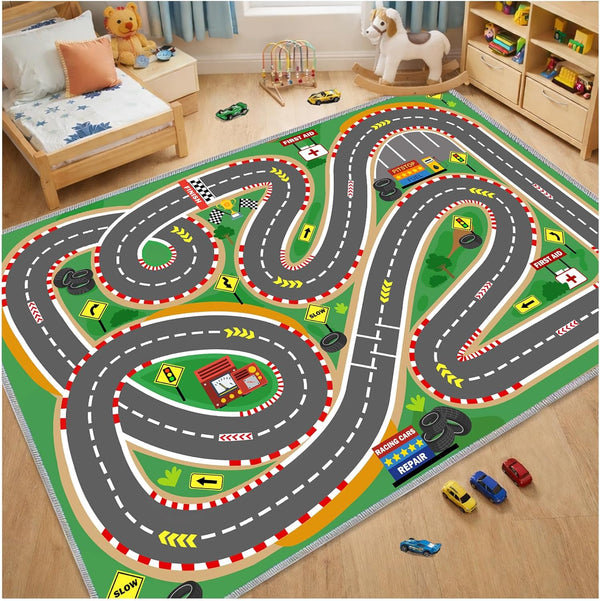 47"x71" Kids Rug Play Mat Soft & Non-Slip Car Rugs City Map