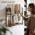 2-Layer 16in Floating Book Shelves for Wall, Wall Bookshelf for Book Storage, Space Saver, Stud Hanging Shelf, Bedside