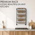 56 ZICOTO Space Saving Spice Rack Organizer Shelf for Wall Mount - Easy To Install Modern Hanging Racks For up to Jars