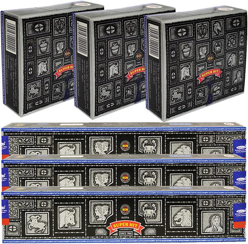 Super Hit Incense Sticks and Cone Holder Variety Pack Bundle