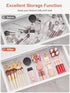 SMARTAKE 37-Piece Drawer Organizer, Non-Slip Silicone Pads, 4-Size Desk Drawer Organizer Trays for Makeup and Office
