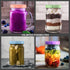 Premium Mason Jar Lids (8 Pack), Heavy Duty BPA Free Reusable Plastic for Ball, Kerr Jars