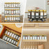 TESUNMU Label4oz CabinetDrawerRack(24) Gold Spice Jars with Seasoning Containers, Glass Spice Bottles with Shaker