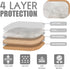 Dainty Home Set of 2 Silver Marble Oval Cork Placemats, 12"x18", Heat Resistant, Non-Slip, Easy Clean for Elegant Dining