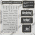 268 Clear Seasoning Jar Labels, Preprinted Kitchen Pantry Organization Labels for Spice Herbs Food Containers Jar Bottle Rack Waterproof Black White Script Sticker Set (4 Black+4 White)