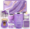 Mothers Day Spa Gift Basket & Tumbler Set, Perfect Gift for Her - Women, Wife, Girlfriend, Friends, Mom (Purple)