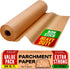 Unbleached Parchment Paper for Baking, 15in x 210ft Roll, Heavy Duty Non-Stick Brown