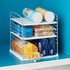 YouCopia UpSpace Cabinet Box Organizer - Adjustable Kitchen and Pantry Shelf for Plastic Wrap and Foil Storage, Extra