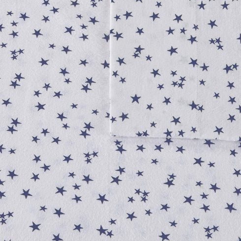 Cozy 100% Set 4 Intelligent Design Soft Cotton Flannel Print Animals Stars Cute Warm, Ultra Soft Cold Weather Sheet