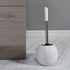 Set, (Pack 1), Bath Bliss Ceramic Dome Brush & Holder Decorative, Modern, Freestanding, Heavy Duty Cleaning