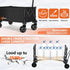 350lbs CUMNTQ Wagons Carts Foldable, Weight Capacity Collapsible Wagon with All-Terrain Wheels, Grocery Cart on Wheels