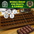 Small Leaf Chocolate Bar Silicone Candy Mold Trays, 2 Pack for DIY Treats