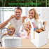 rejomiik Toothbrush Holders for Bathroom Countertop, 3 Slots Electric Toothbrush and Toothpaste Storage Organizer