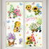 Mfault Hello Spring Gnomes Flowers Window Clings, 9 Sheets Floral Wall Glass Stickers for Home Decor