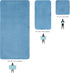 MICROFI Set, 3 New ber Bath Towel Piece, Oversize, Quick Dry, Lint Free, Includes Body, Hand and Face Towels