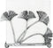 OwlGift Modern Ginkgo Leaves Design Napkin Holder - Metal Paper Napkin Storage for Kitchen, Stylish Paper Towel