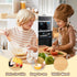 Set 6 LUOLAO Wooden Kids Safe Knife and Kids Baking for Real Cooking, PCS Toddler Montessori Kitchen Tools, Cooking
