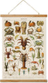 Ovfovy Vintage Crab Poster, Rustic Room Aesthetic, Retro Wall Art Prints Without