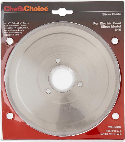 Chef'sChoice S610012 Multi-Purpose Non-Serrated Blade, 7-inch, Silver, for Models 607, 609, 610