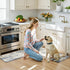 Set 2,Non Sink,Laundry,Home,Office,Desk(17"x29"+17"x47") LEEVAN Kitchen Mats Cushioned Anti Fatigue Blue of Slip