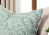 20x20 Inches, Fern Leaves Embroiderd Decorative Square Accent Throw Pillow Cover - Sofa, Chair, Couch, Bedroom, Living