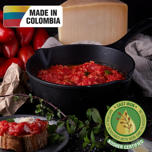 Victoria Cast Iron Saucepan, Cast Iron Melting Pot, Made in Colombia, 2QT by Victoria