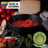 Victoria Cast Iron Saucepan, Cast Iron Melting Pot, Made in Colombia, 2QT by Victoria