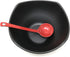 TJ Global Red and Black Melamine Long Handle Spoons - 8.25 Inches for Ramen, Soup, Hot Pot Eating (2 Spoons)