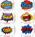 Blulu 30 Pieces Hero Themed Party Decorations, Fun Sign Cutouts for Celebrations