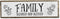 Family Wood Signs - Medium Wood And Metal, Blended And Blessed Family Decor