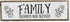 Family Wood Signs - Medium Wood And Metal, Blended And Blessed Family Decor