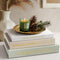 Comgrenwind Modern Decorative Books, Set of 3 Linen Fake Books Storage Box Decoration,