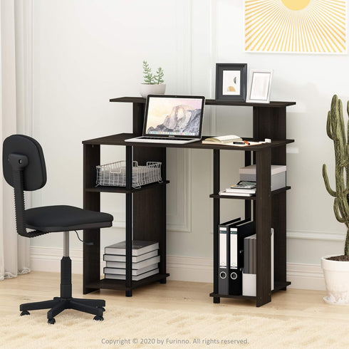 Furinno JAYA Simple Design Computer Writing Desk in Walnut