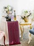 12x72-Inch Pack 5 (30x180cm) -0226S ShinyBeauty Sequin Table Runner Burgundy of Party Supplies Wine Wedding Table
