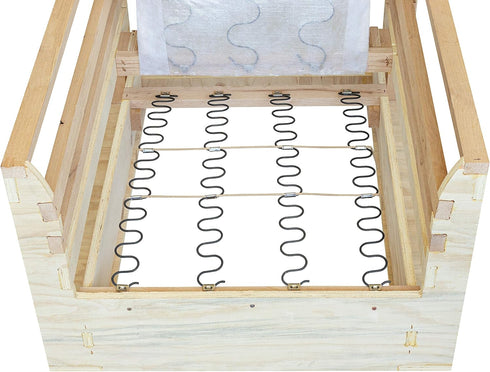 House2Home 18" Sofa Upholstery Spring Replacement, 2pk Repair Kit for Furniture Chair Couch, Includes Screws, Clips