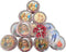 Twelve (12) Rose Scented Catholic Rosaries Necklaces in Gift Boxes