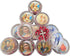 Twelve (12) Rose Scented Catholic Rosaries Necklaces in Gift Boxes