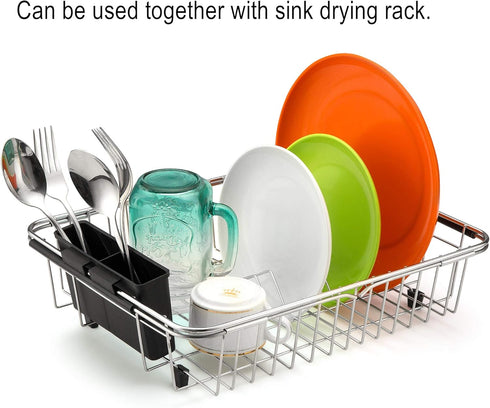 iPEGTOP Cutlery Utensil Silverware Drying Rack, Flatware Storage Solution for Kitchen