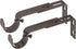 Ivilon Adjustable Brackets for Curtain Rods - Set of 2 for 1 or 1 1/8 Inch Rods - Oil Rubbed Bronze