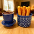 Countertop, Counter Butter Crock with Lid for Butter Keeper Crock with Water, French Butter Dish Ceramic, Butter Holder