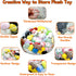 Clear Stuffed Animal Storage Bean Bag Chair Cover for Kids, Extra Large Waterparoof Beanbag Chair Cover with Zipper